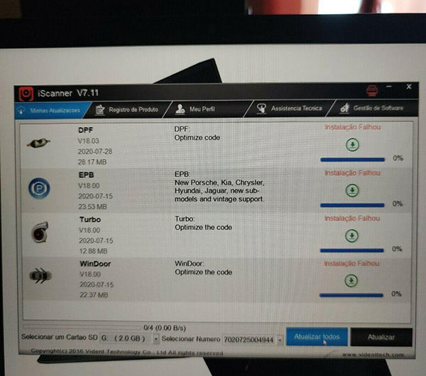 How to Fix Vident iAuto702 Pro Update Error